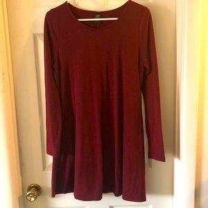 Long sleeve swing dress